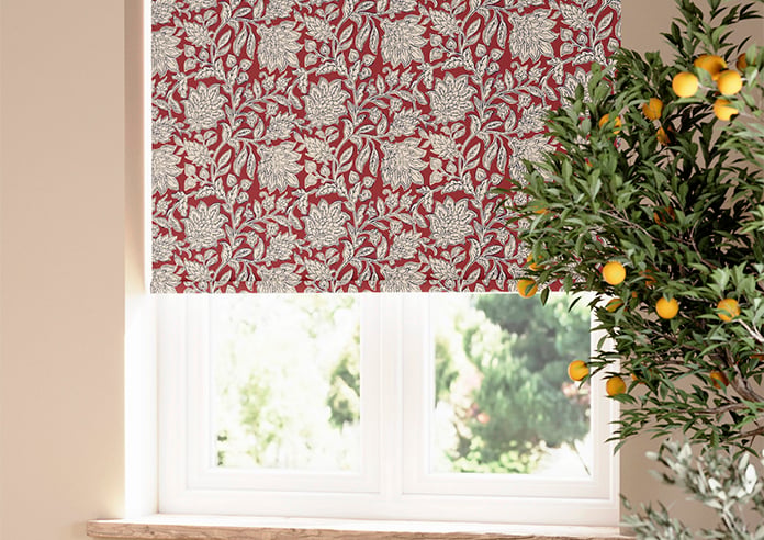 Land & Shore Rowallane (Blackout), Red - Twist&Fit Roller Blind - Image 5